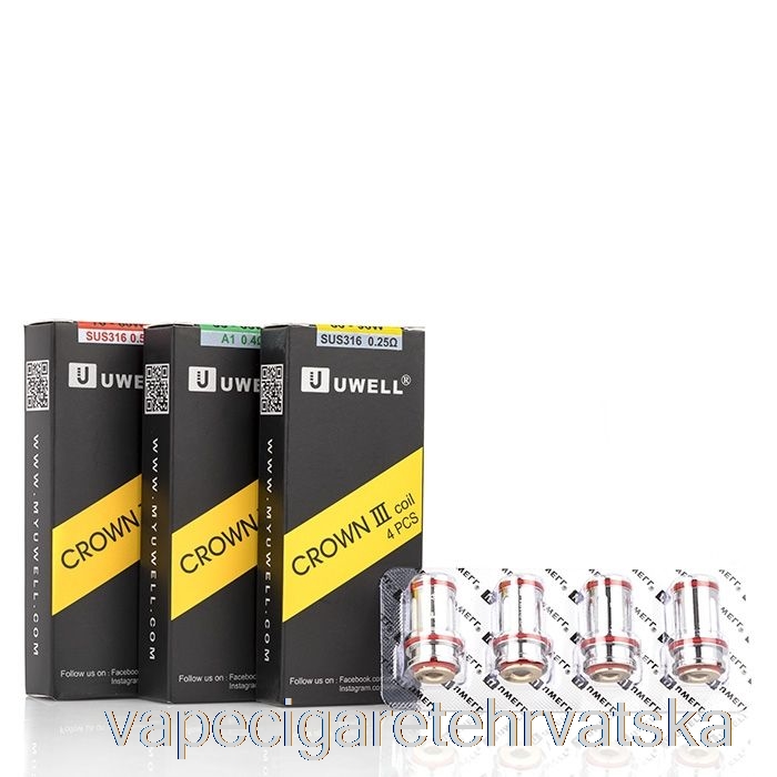 Vape Cigarete Uwell Crown 3 Iii Zamjenske Zavojnice 0,5 Ohma Sus316 Paralelne Zavojnice